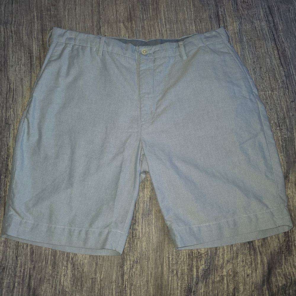 Polo Ralph Lauren Classic Fit Mens Light Blue Oxford Cotton Shorts Size 38